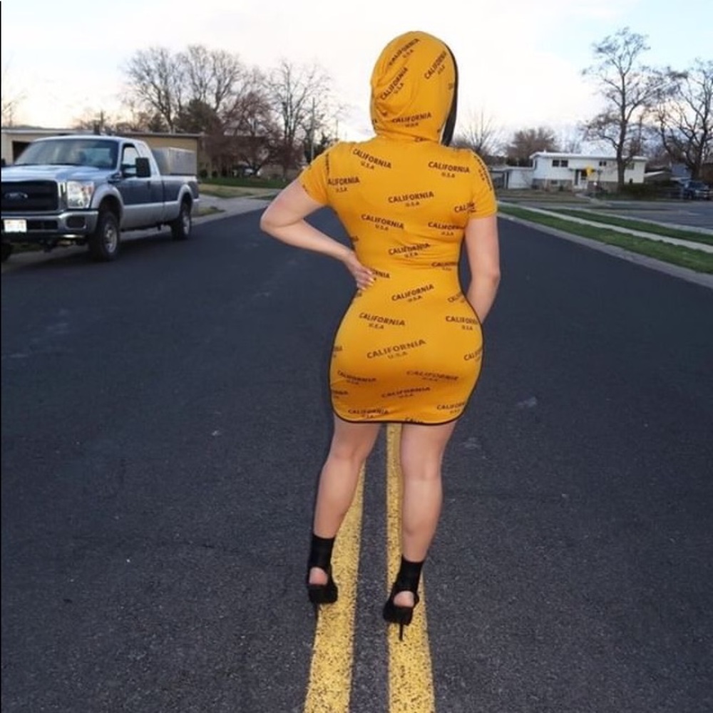 New! Hooded One Piece Dress - Picture 3 of 5
